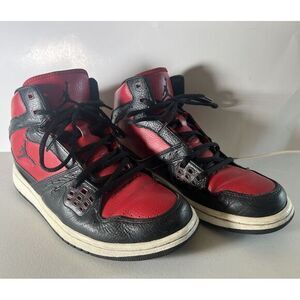 Nike Air Jordan 1 Flight Black Varsity Red ( Bred ) -‎ Men's US 8